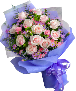 Hoa mừng sinh nhật tặng người yêu - Hoa hồng, cẩm chướng, thạch thảo tím «  Shop Hoa Tươi Đẹp, Hộp Hoa Tươi, Bó Hoa Tươi - FlowerBoxes Online - Thiết Kế