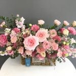 Giỏ Hoa Hồng Nhập Catherine Tone Hồng   -   Hoa Hồng Ohara Nhập Khẩu, Hoa Phăng Hồng Pastel Nhập Khẩu, Hoa Phi Yến