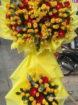 Kệ Hoa Khai Trương - Khai Lộc Hồng Phát