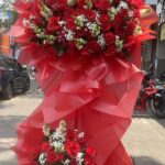 Kệ Hoa Mừng Khai Trương Tone Đỏ